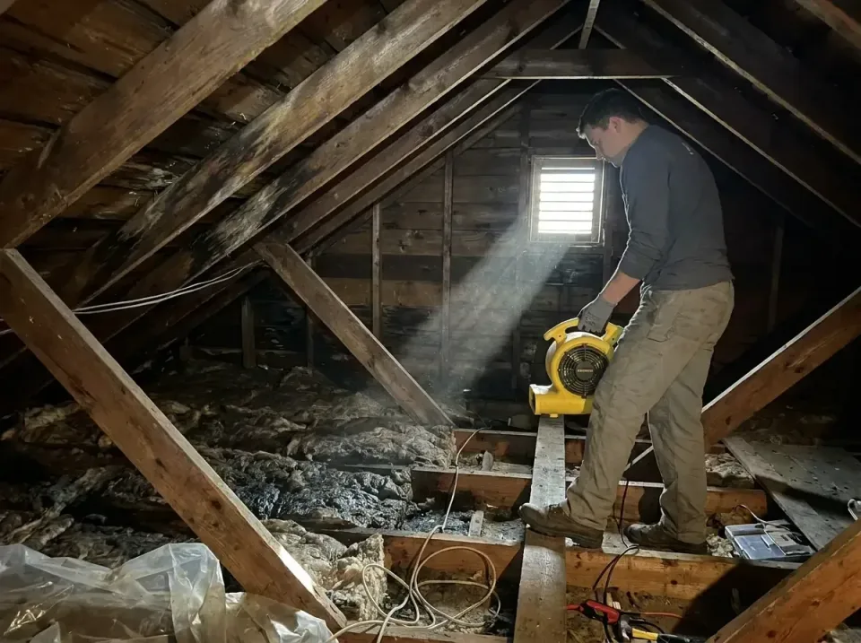 attic-water-damage-drying-proc-007 — frequently asked questions, Emergency Water Extraction & 24/7 Flood Response in Weldon…